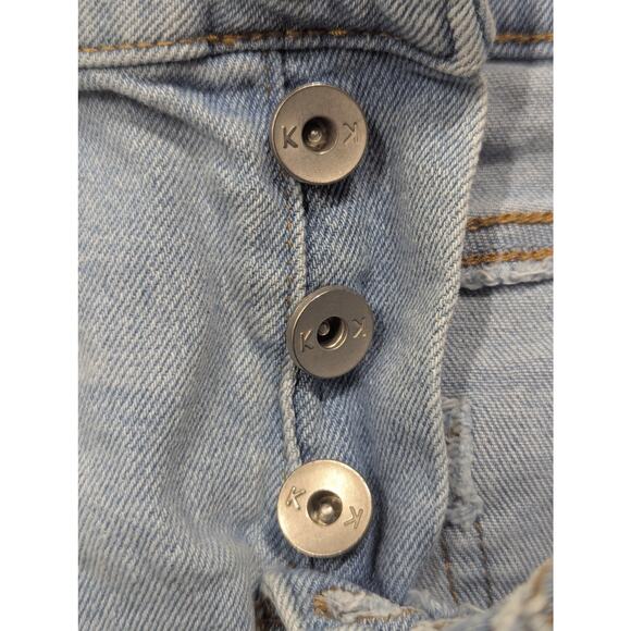 Kendall + Kylie The Hipster Short Denim Light Wash Size 9/29 2" Inseam - Picture 4 of 6